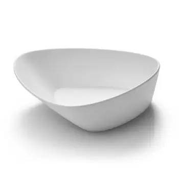 Rosseto MEL020 Rosseto Large Triangle White Melamine Bowl (Set of 3...