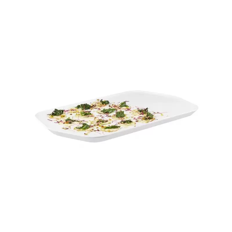Rosseto MEL024 Rosseto Forme' Melamine Rectangle White Tray (Set of...