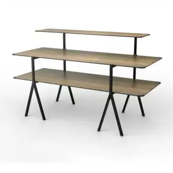 Rosseto MT-3001WB Rosseto Modulite 3 Level Kit - Walnut 2 Table Top...