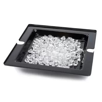 Rosseto SA122 Rosseto Square Black Acrylic Ice Tub for Swan Riser -...