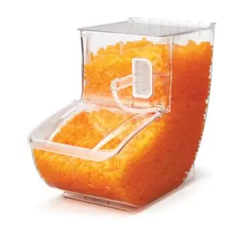 Rosseto SA128 Rosseto Clear 3.4 Gal. Tall Scoop Bin with Scoop - 1 ...