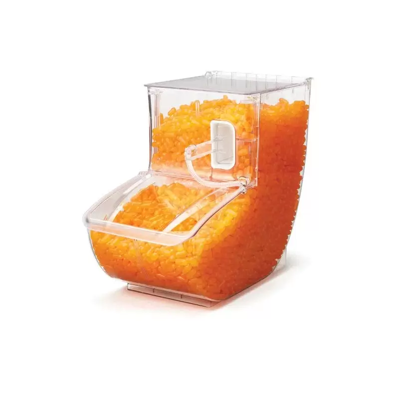 Rosseto SA128 Rosseto Clear 3.4 Gal. Tall Scoop Bin with Scoop - 1 ...