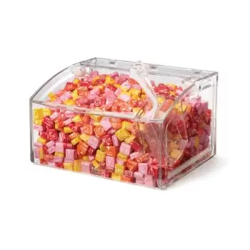 Rosseto SA129 Rosseto Clear 2.1 Gal. Scoop Bin with Scoop - 1 Piece...