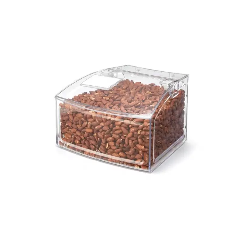 Rosseto SA130 Rosseto Clear 1.5 Gal. Wide Scoop Bin with Rounded Ba...