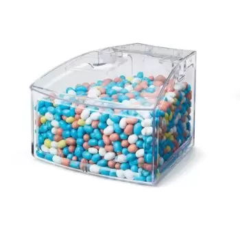 Rosseto SA131 Rosseto Clear 1.5 Gal. Narrow Scoop Bin with Rounded ...