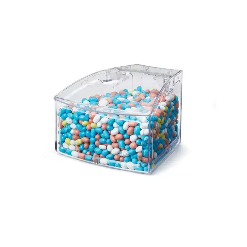 Rosseto SA131 Rosseto Clear 1.5 Gal. Narrow Scoop Bin with Rounded ...