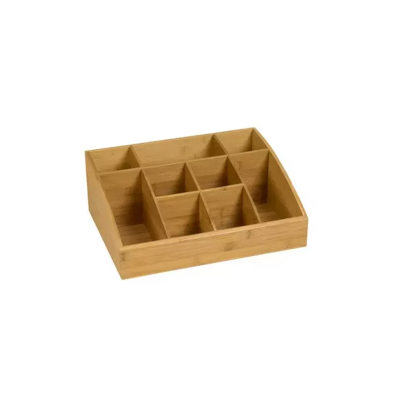 Rosseto SB103 Rosseto Bamboo Organizer - Natural - 16”LX12”WX6”H - ...
