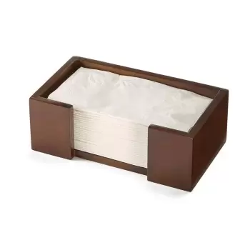 Rosseto SB115 Rosseto NaturaNite Dark Bamboo Napkin Holder - 1 Piec...