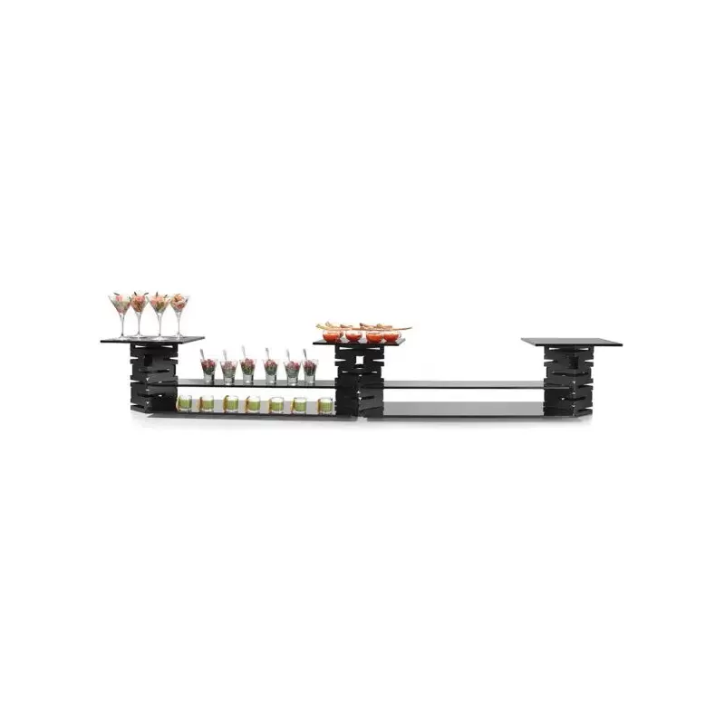 Rosseto SK022 Rosseto 10 PC. KIT-3-12” Matte Black SKYCAP Risers - ...