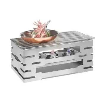 Rosseto SK031 Rosseto Multi-Chef 10" Stainless Steel Warmer Kit wit...