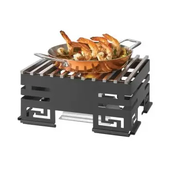 Rosseto SK041 Rosseto Mini-Chef Black Matte Warmer Kit with Grill -...