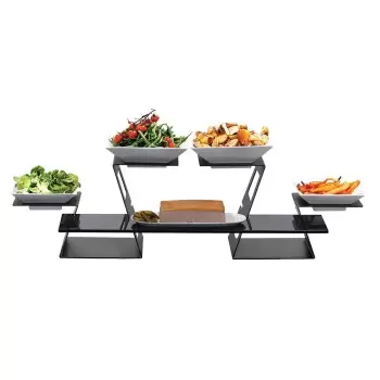 Rosseto SK034 Rosseto 7PC KIT-Black Swan Multi-Level Risers -Wide B...