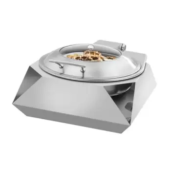 Rosseto SK049 Rosseto Diamond Round Stainless Steel Chafer with Sof...