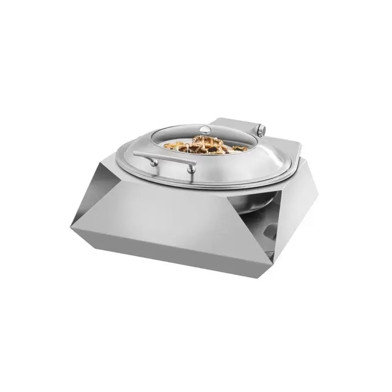 Rosseto SK049 Rosseto Diamond Round Stainless Steel Chafer with Sof...