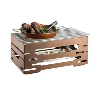 Rosseto SK052 Rosseto Multi-Chef 10" Bronze Warmer Kit with Grill -...