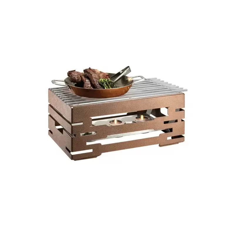Rosseto SK052 Rosseto Multi-Chef 10" Bronze Warmer Kit with Grill -...