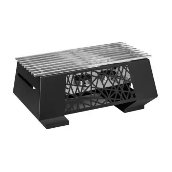 Rosseto SK058 Rosseto GEO Multi-Chef10" Black Warmer Kit with 3 Fue...