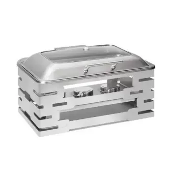 Rosseto SK061 Rosseto Multi-Chef 10” Stainless Steel Chafer with So...