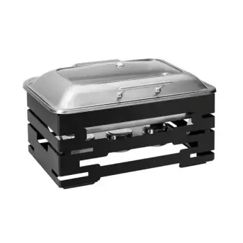 Rosseto SK062 Rosseto Multi-Chef 10” Black Chafer with Soft Closing...
