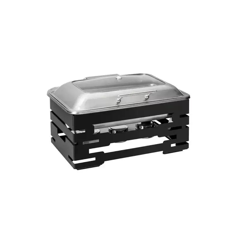 Rosseto SK062 Rosseto Multi-Chef 10” Black Chafer with Soft Closing...