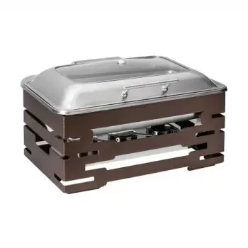 Rosseto SK063 Rosseto Multi-Chef 10” Bronze Chafer with Soft Closin...