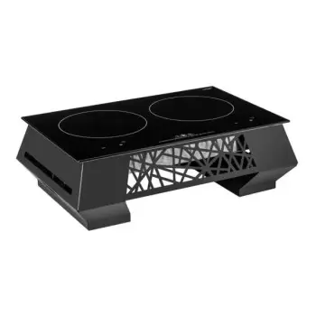 Rosseto SK072 Rosseto GEO Multi-Chef 7" Black Double Induction Kit ...