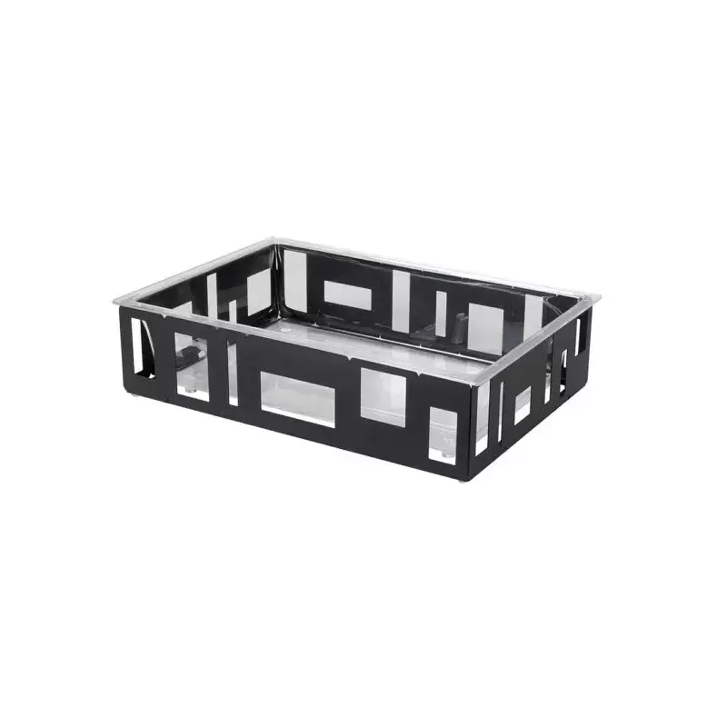 Rosseto SM114 Rosseto X-Large Black Matte Ice Tub with Drain Tube -...