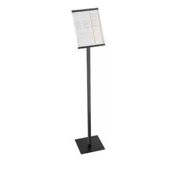 Cal-Mil One By One 46" Black Metal Magnetic Sign Display
