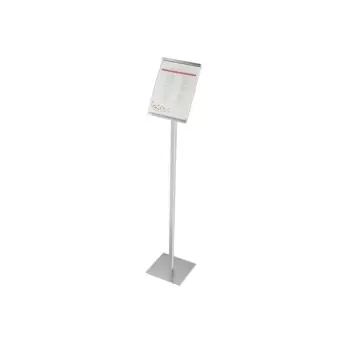 Cal-Mil One By One 46" Silver Metal Magnetic Sign Display