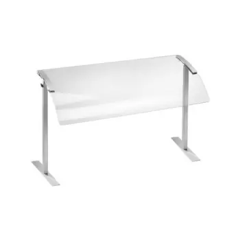Cal-Mil 73 1/4" Acrylic Single Sneeze Guard With Stainless Steel Frame