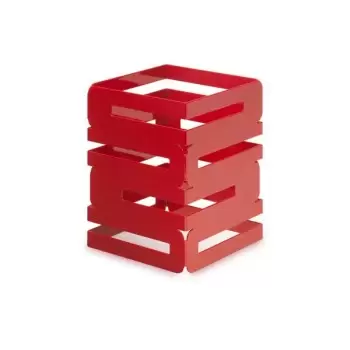Rosseto SM185 Rosseto Skycap 8" Red Gloss Multi-Level Riser - 1 Pie...
