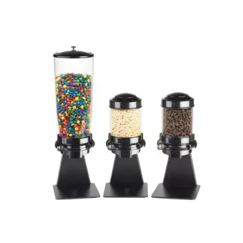 Cal-Mil Single Freestanding Tea Leaf/Topping Dispenser 5 Liters