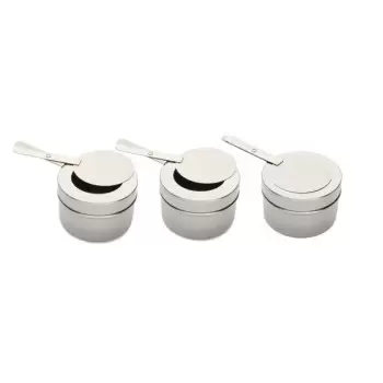 Rosseto SM194 Rosseto Fuel Holders - Stainless Steel (3 pcs.) - 1 S...