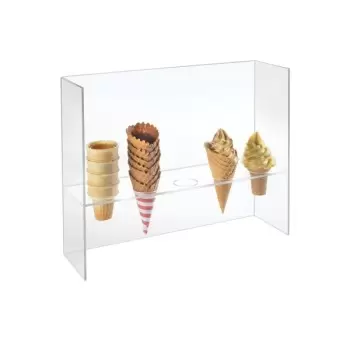 Cal-Mil Acrylic Cone Holder With Guard