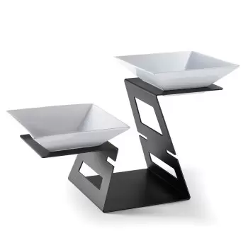Rosseto SM220 Rosseto Swan Black Matte Multi-Level Riser with Two P...