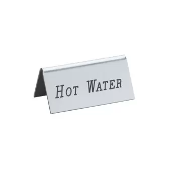 Cal-Mil Silver Hot Water Beverage Tent - 3" x 1" x 1 1/2"