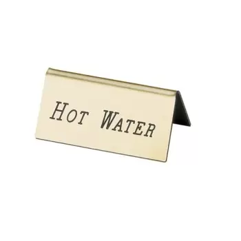 Cal-Mil Gold Hot Water Beverage Tent - 3" x 1" x 1 1/2"