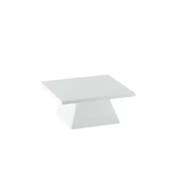 Cal-Mil 9 1/2" Square White Cake Pedestal Stand Riser Display