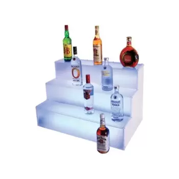 Cal-Mil Frost Lit Step Bottle Display