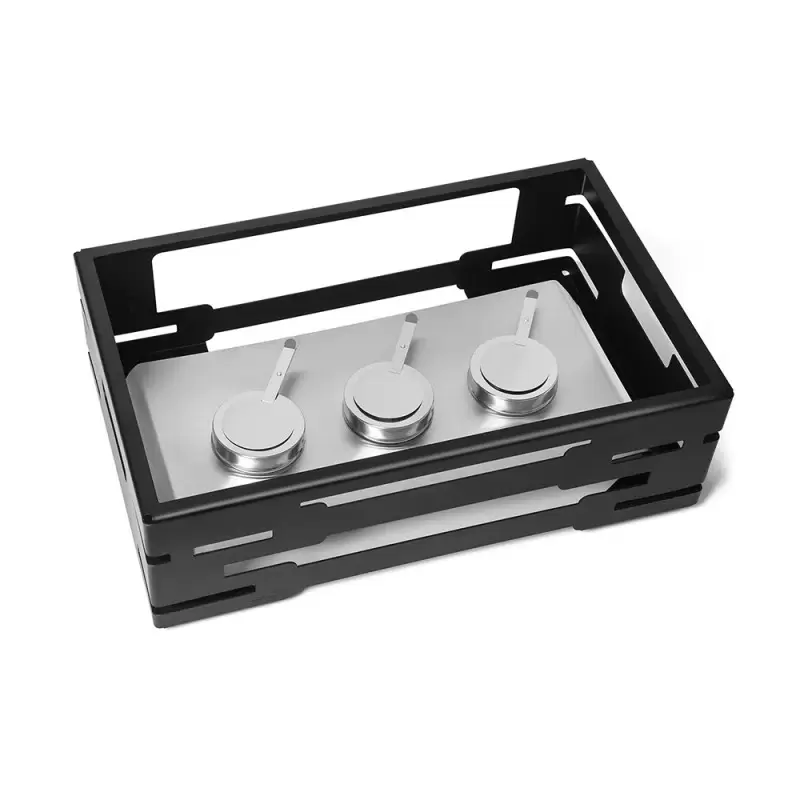 Rosseto SM234 Rosseto Multi-Chef 7" Black Matte Warmer with 3 Fuel ...