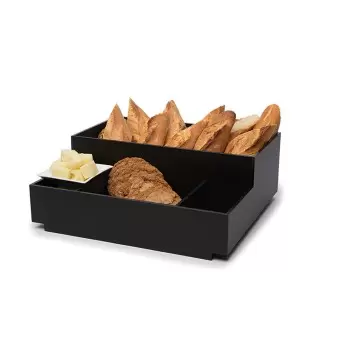 Rosseto BD113 Rosseto Large Black Acrylic Condiment Tray - 1 Piece ...