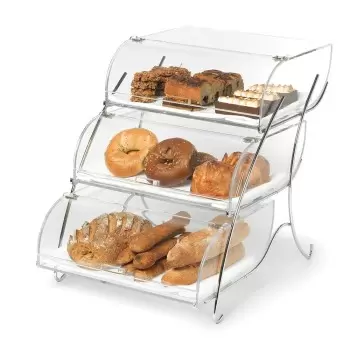 Rosseto BAK2944 Rosseto Three-Tier Bakery Case with Stainless Steel...