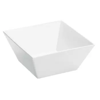 Cal-Mil White 10" Square Melamine Bowl