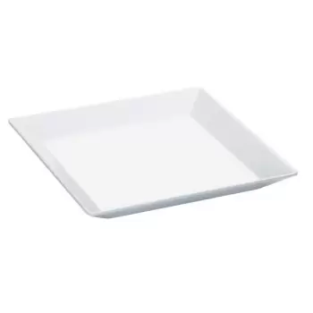 Cal-Mil White 11" Square Melamine Platter