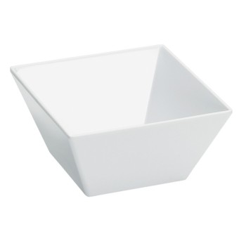 Cal-Mil White 8" Square Melamine Bowl