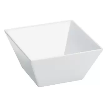Cal-Mil White 8" Square Melamine Bowl