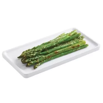 Cal-Mil Finn White Rectangular Modular Melamine Tray 4" x 8"