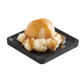 Cal-Mil Finn Black Square Modular Melamine Tray 4" x 4"