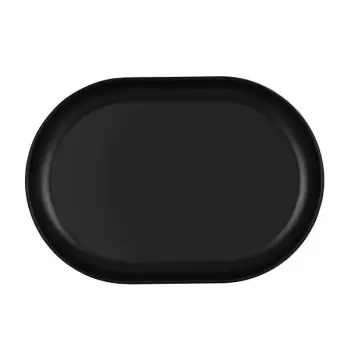 Cal-Mil Oslo 11 x 7 Melamine Platter - Black
