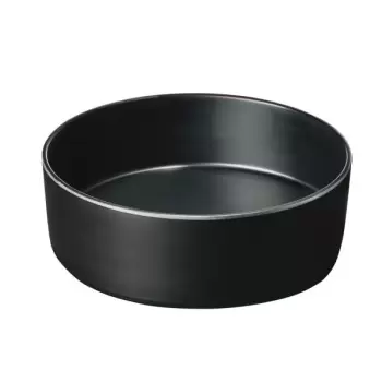 Cal-Mil Hudson - Black 120 Oz. Raised Rim Melamine Bowl